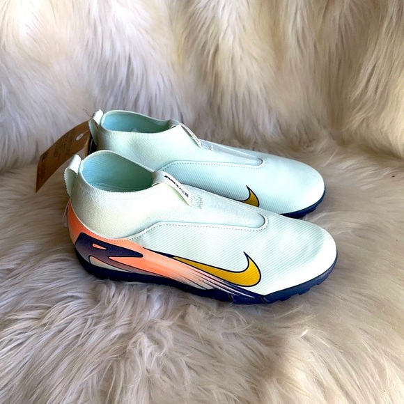 Nike Women's Air Zoom soccer CR7 Shoes - Blue and Orange - Picture 10 of 14